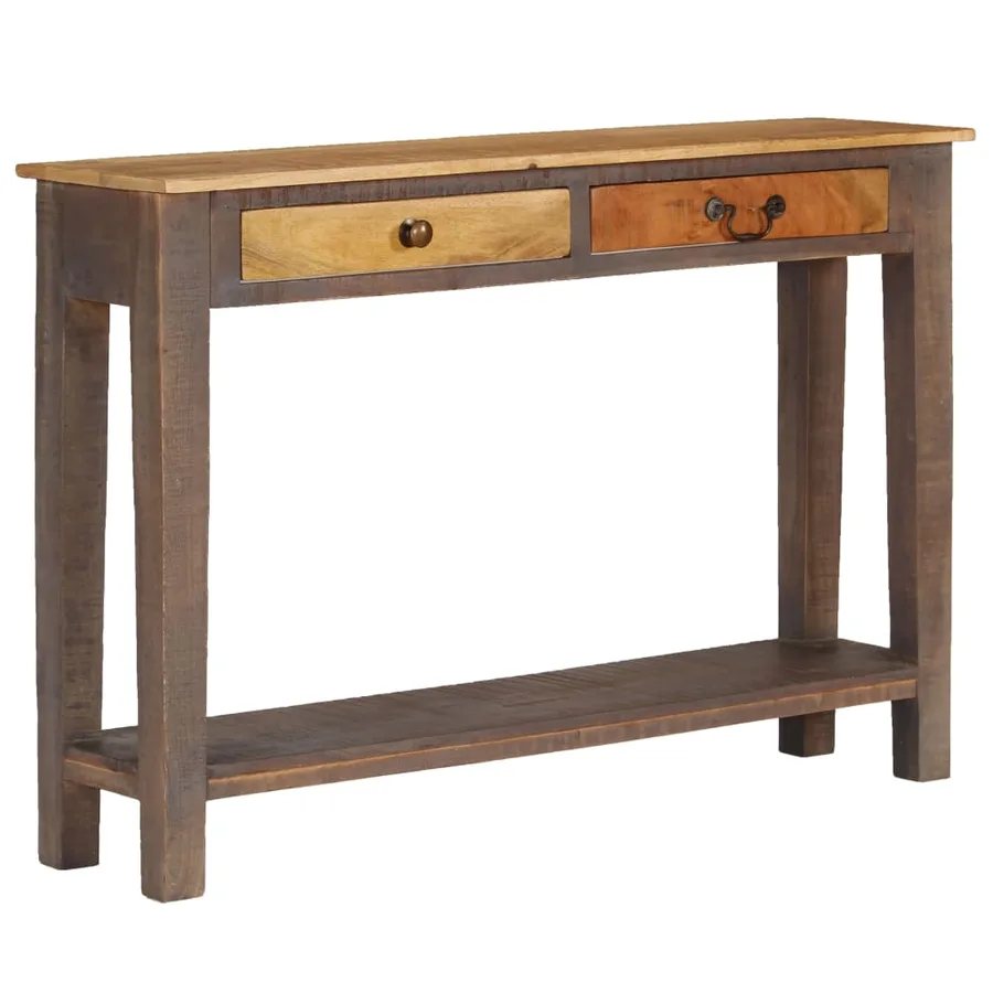 Table console Bois massif Vintage 118 x 30 x 80 cm - 9