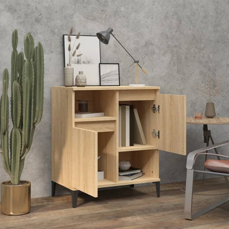 Buffet Chêne sonoma 60x35x70 cm Bois d'ingénierie - 3