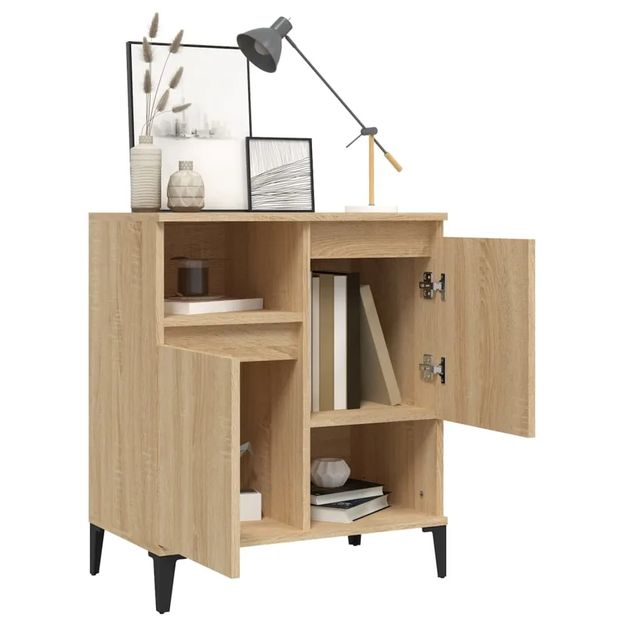 Buffet Chêne sonoma 60x35x70 cm Bois d'ingénierie - 4