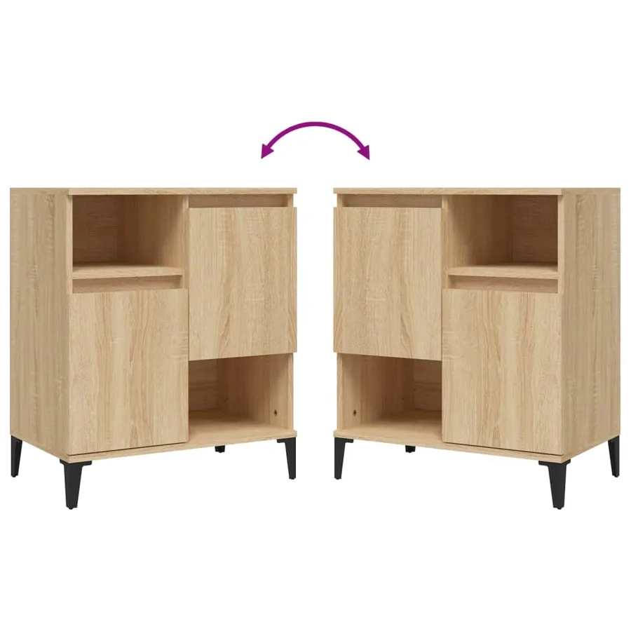 Buffet Chêne sonoma 60x35x70 cm Bois d'ingénierie - 8