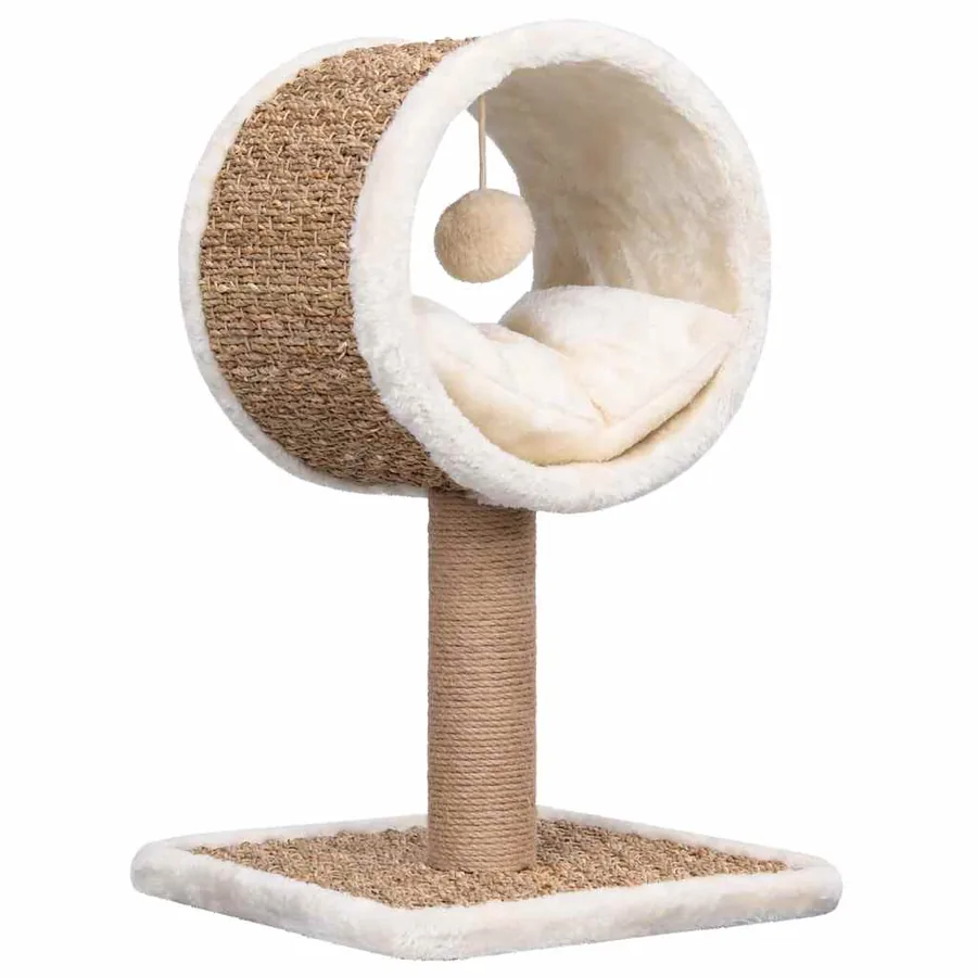 Arbre à chat et tunnel supérieur et jouet 56 cm Herbiers marins - 2