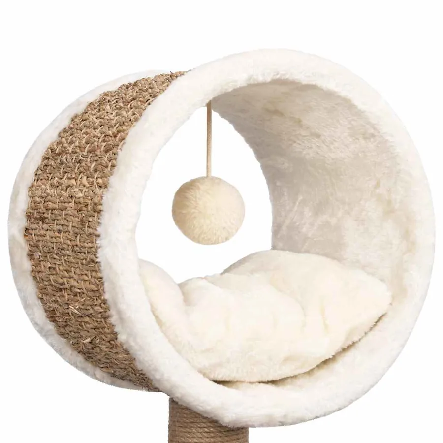 Arbre à chat et tunnel supérieur et jouet 56 cm Herbiers marins - 5