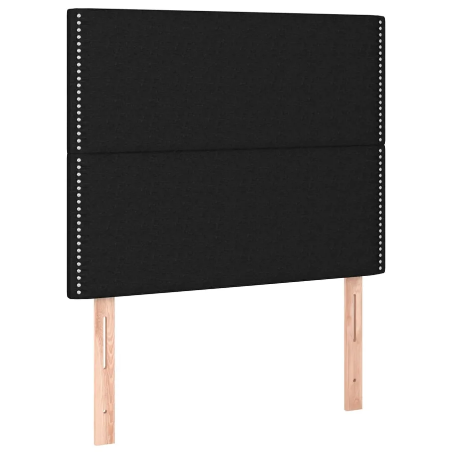 Tête de lit Noir 80x5x118/128 cm Tissu - 2