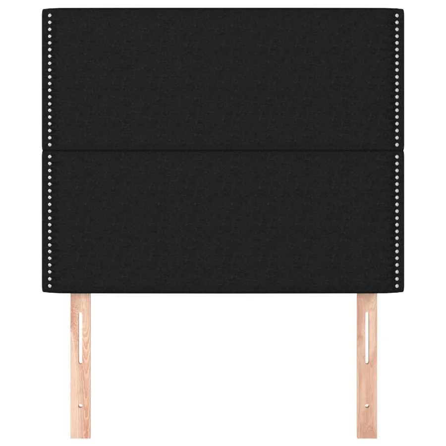 Tête de lit Noir 80x5x118/128 cm Tissu - 3
