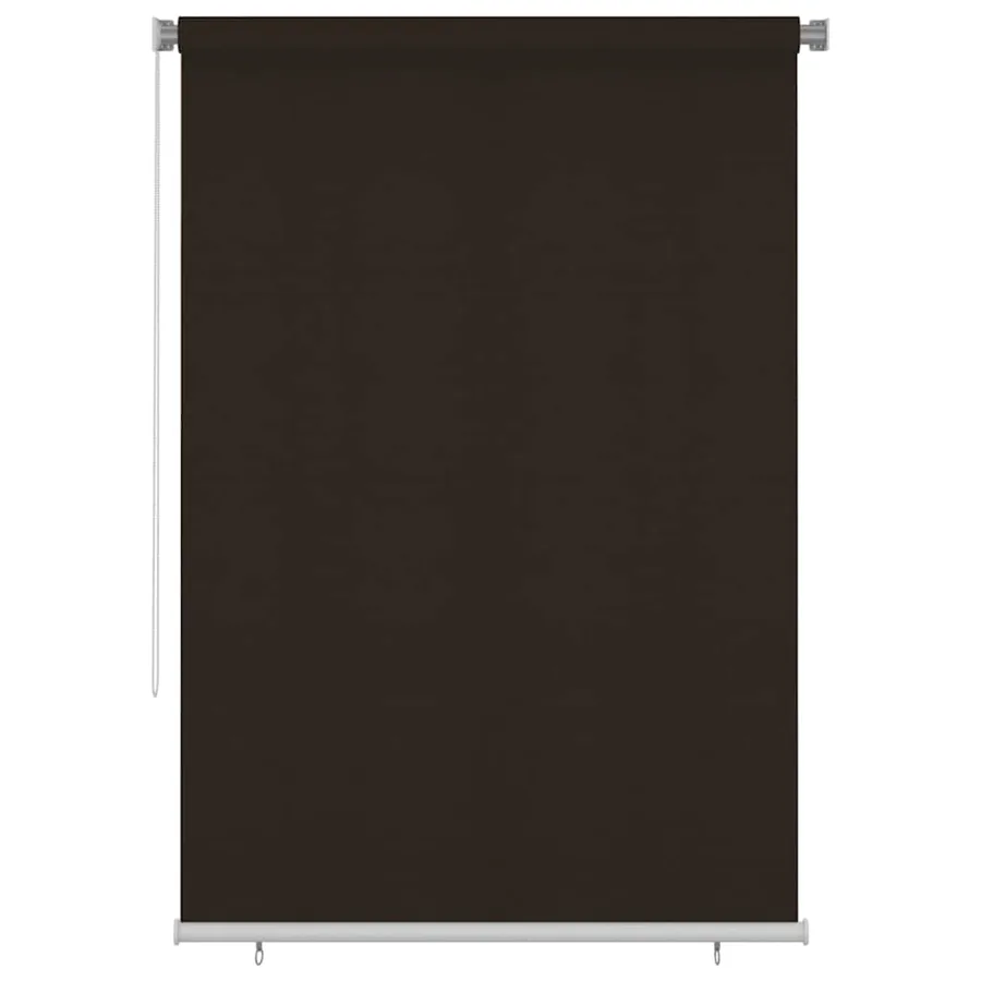 Store roulant d'extérieur 165 (l) x 230 (H) cm marron HDPE