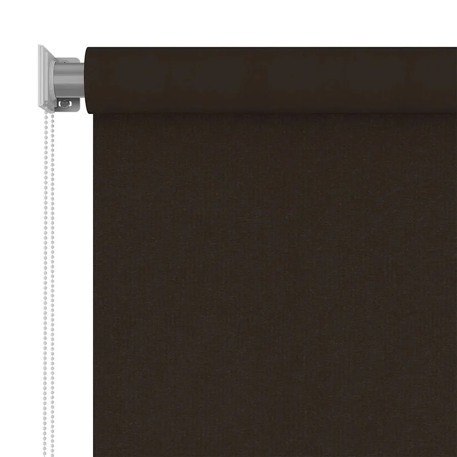 Store roulant d'extérieur 165 (l) x 230 (H) cm marron HDPE - 3