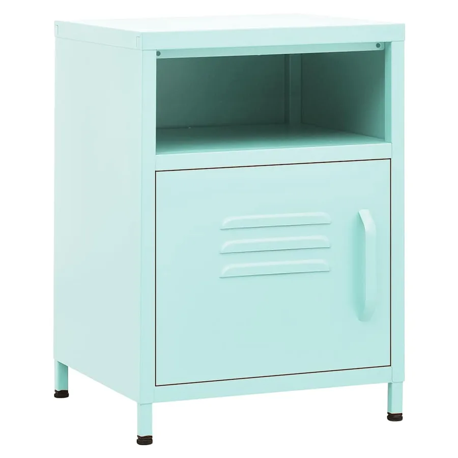 Table de chevet Vert menthe 35x35x51 cm Acier - 2