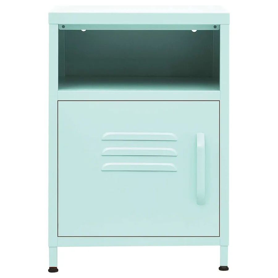 Table de chevet Vert menthe 35x35x51 cm Acier - 3