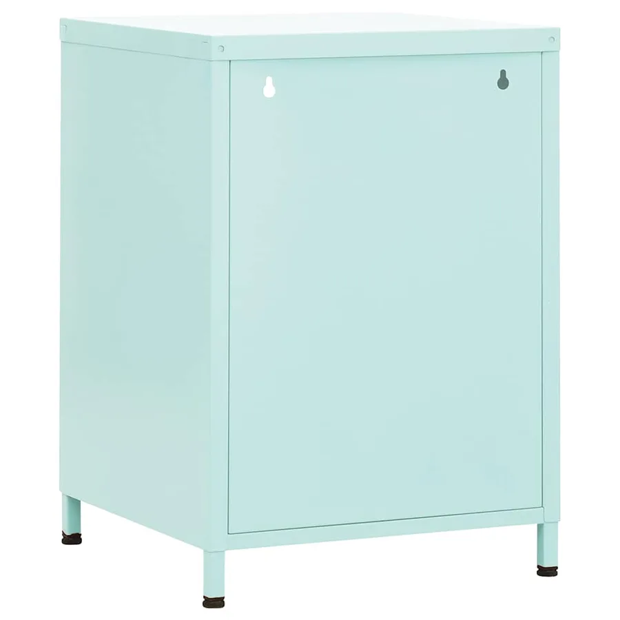 Table de chevet Vert menthe 35x35x51 cm Acier - 5