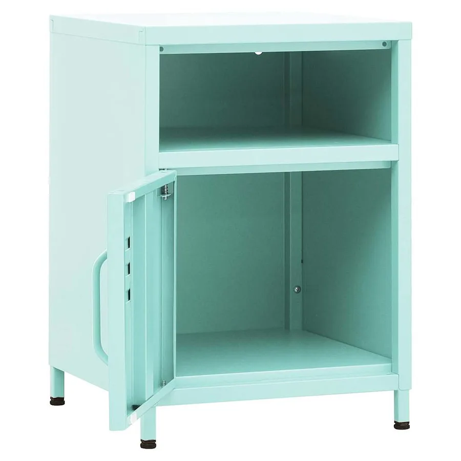 Table de chevet Vert menthe 35x35x51 cm Acier - 6