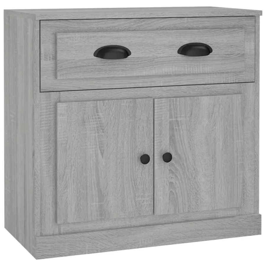 Buffets 2 pcs sonoma gris bois d'ingénierie - 7