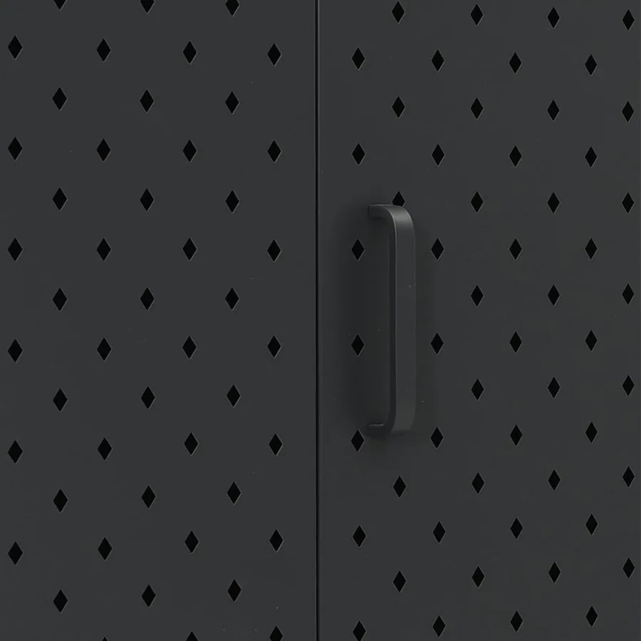 Buffet Noir 105x35x75 cm Acier - 10