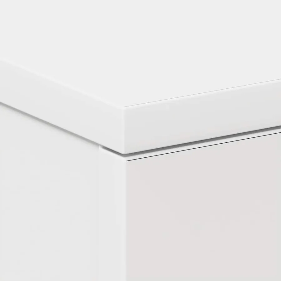 Table de chevet Blanc 38 x 35 x 56 cm Bois d'ingénierie - 9