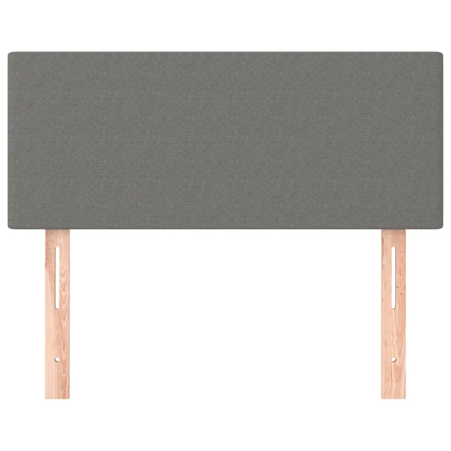 Tête de lit Gris foncé 100x5x78/88 cm Tissu - 3