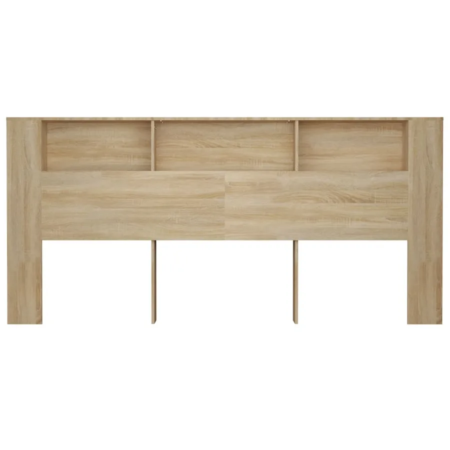 Armoire de tête de lit Chêne sonoma 220x18,5x104,5 cm - 4