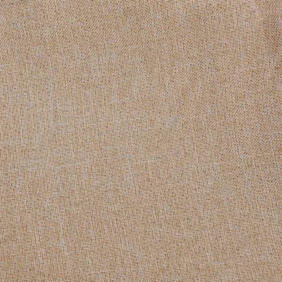 Rideaux occultants aspect lin et crochets 2 pcs beige 140x175cm - 4