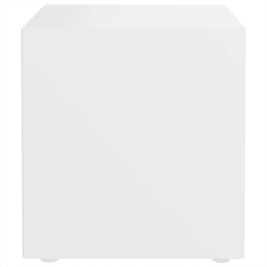 Meuble TV Blanc 37x35x37 cm Bois d’ingénierie - 4