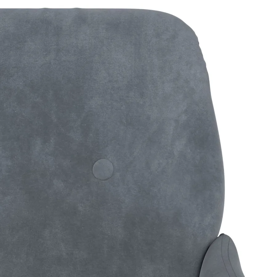 Fauteuil Gris foncé 62x79x79 cm Velours - 6