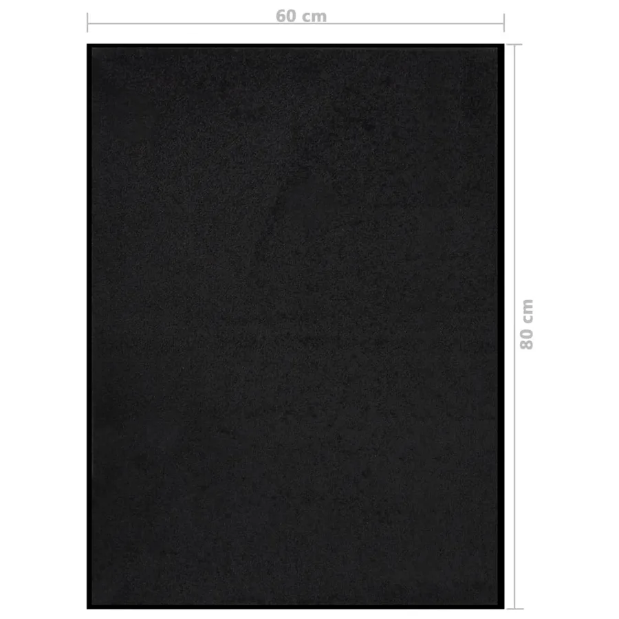 Paillasson Noir 60x80 cm - 6