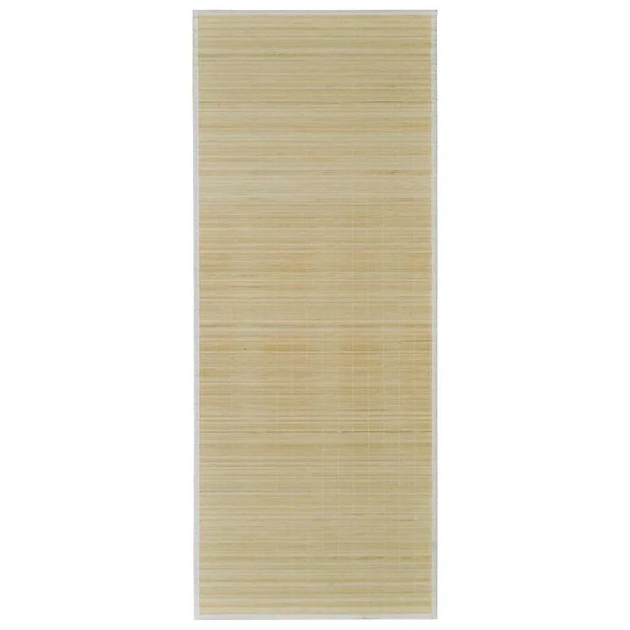 Tapis en bambou naturel à latte rectangulaire 150 x 200 cm - 2