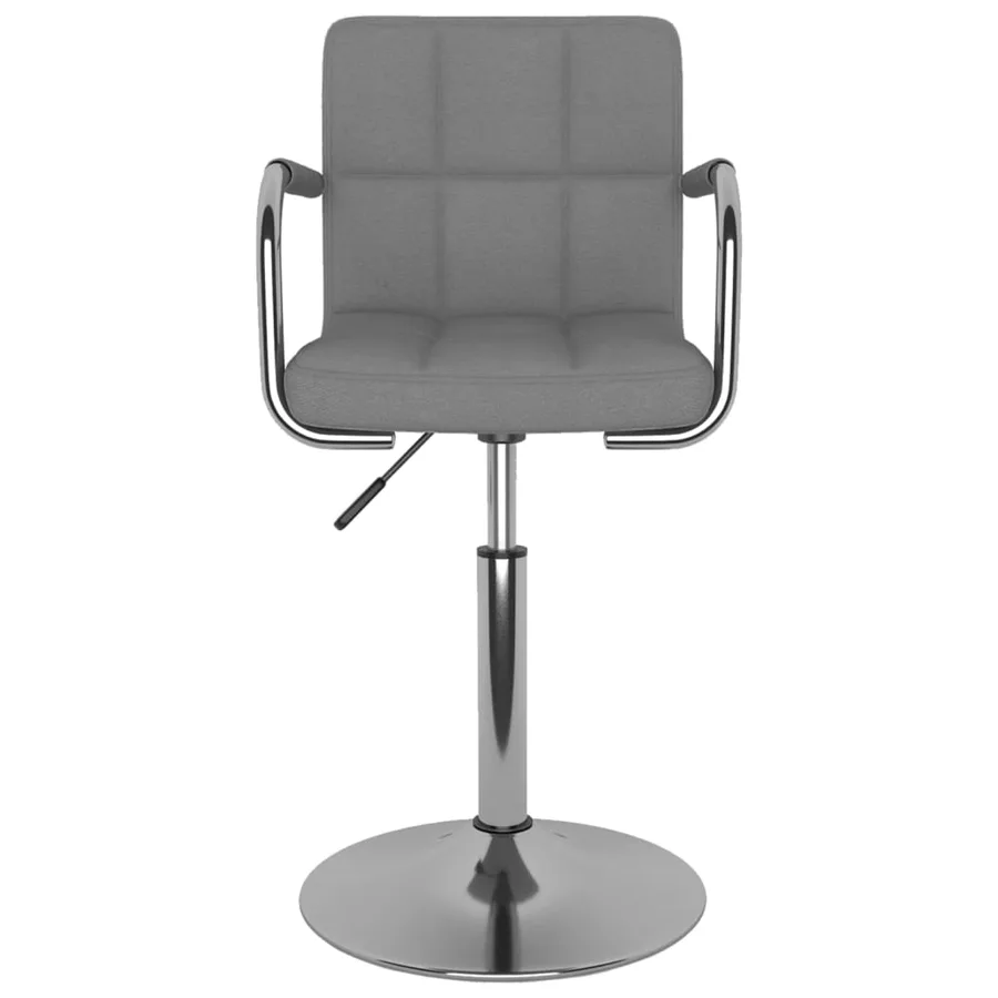 Tabouret de bar Gris clair Tissu - 3