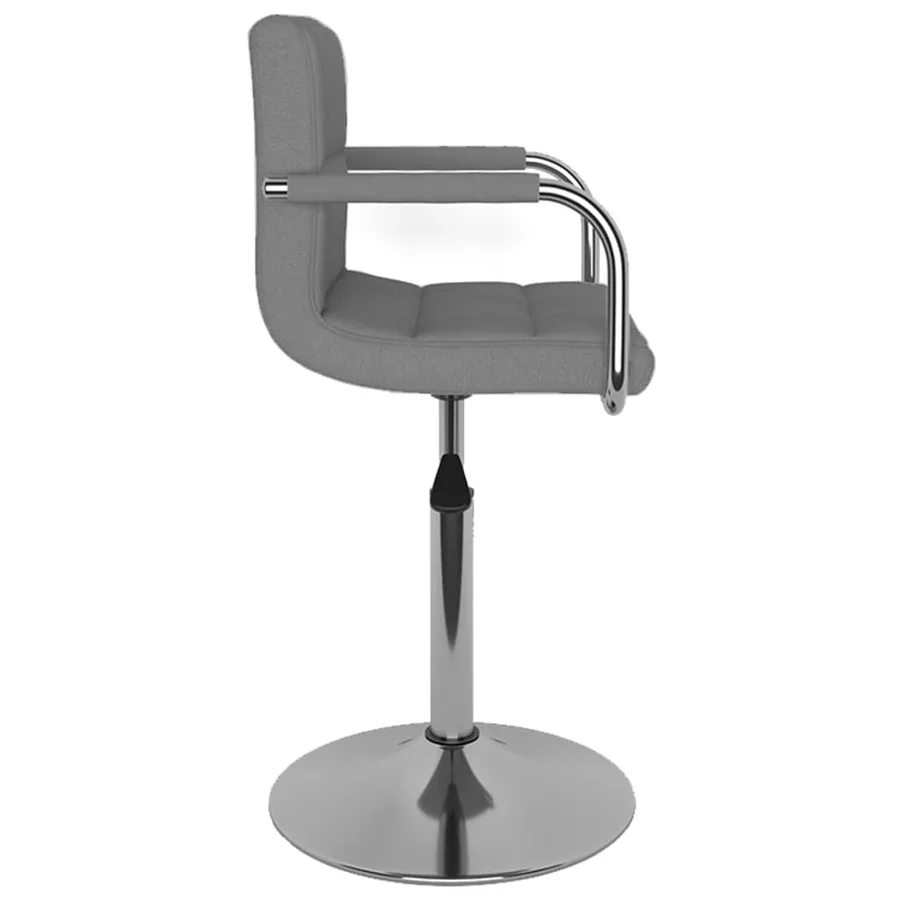 Tabouret de bar Gris clair Tissu - 4