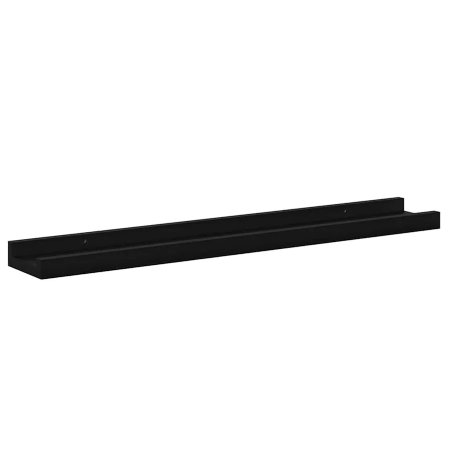 Étagères murales 4 pcs Noir 60x9x3 cm - 7