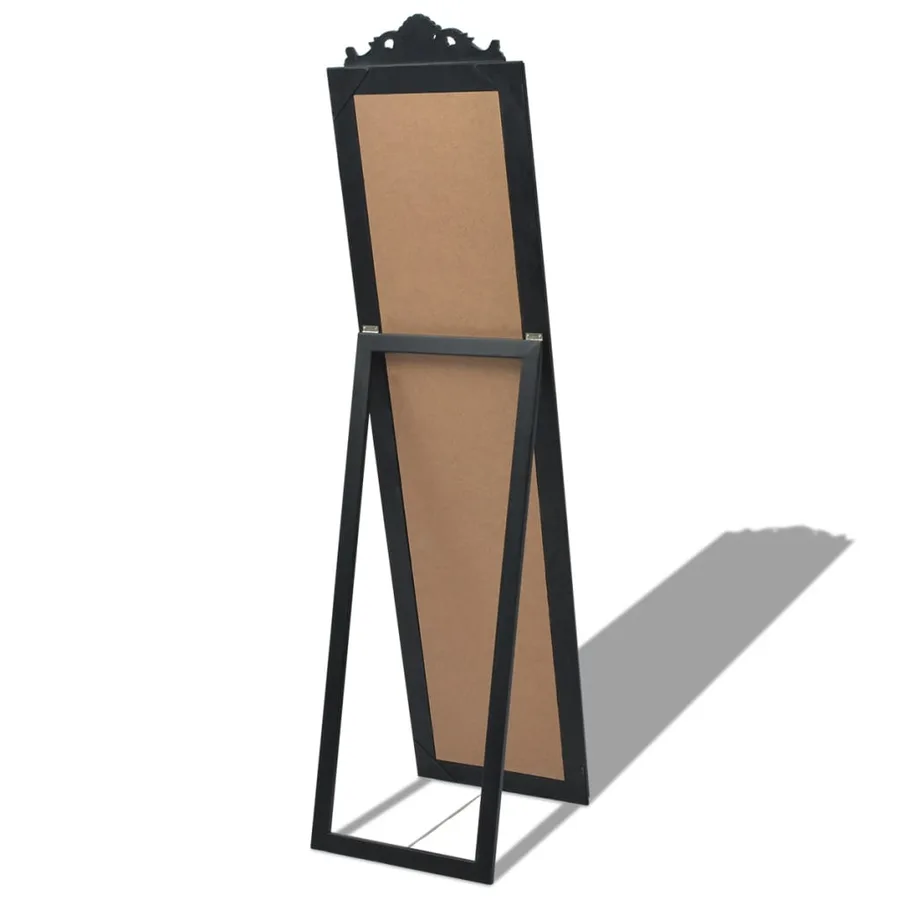 Miroir sur pied Style baroque 160x40 cm Noir - 4