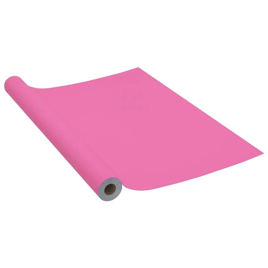 Film autoadhésif pour meubles Rose brillant 500x90 cm PVC - 2