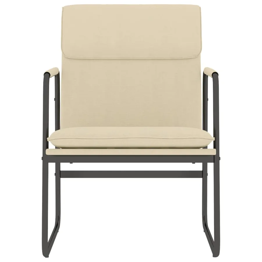Chaise longue Crème 55x64x80 cm Tissu - 3