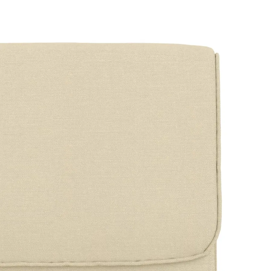 Chaise longue Crème 55x64x80 cm Tissu - 6
