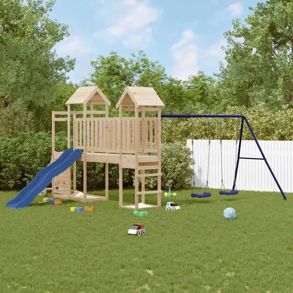 Aire de jeux d'extérieur bois de pin massif