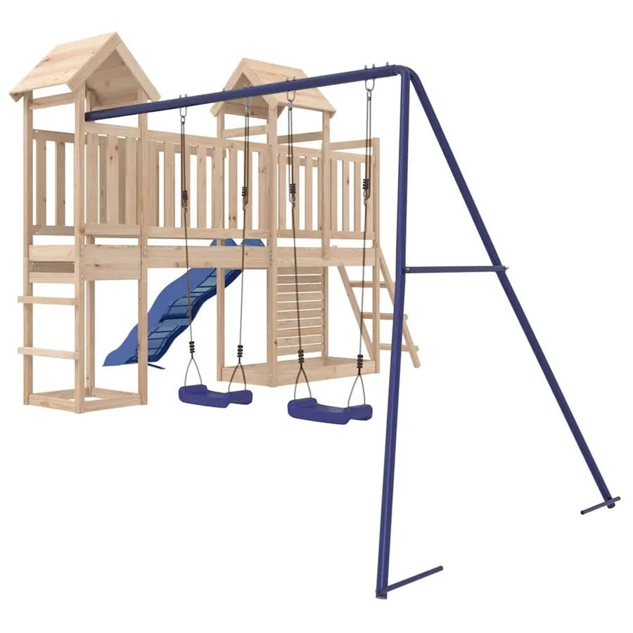 Aire de jeux d'extérieur bois de pin massif - 2