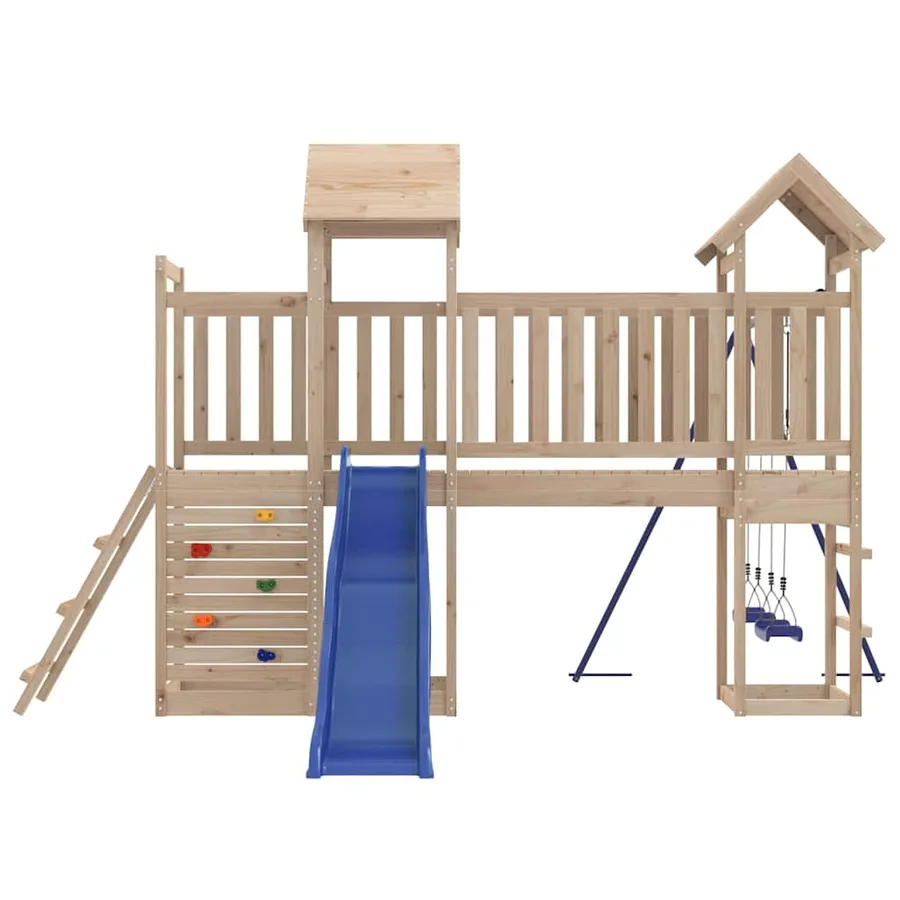 Aire de jeux d'extérieur bois de pin massif - 5