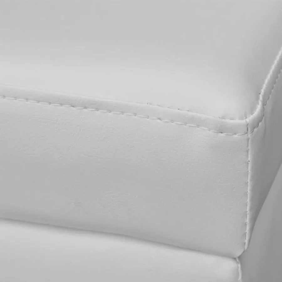 Banc long de rangement Bois Blanc - 4