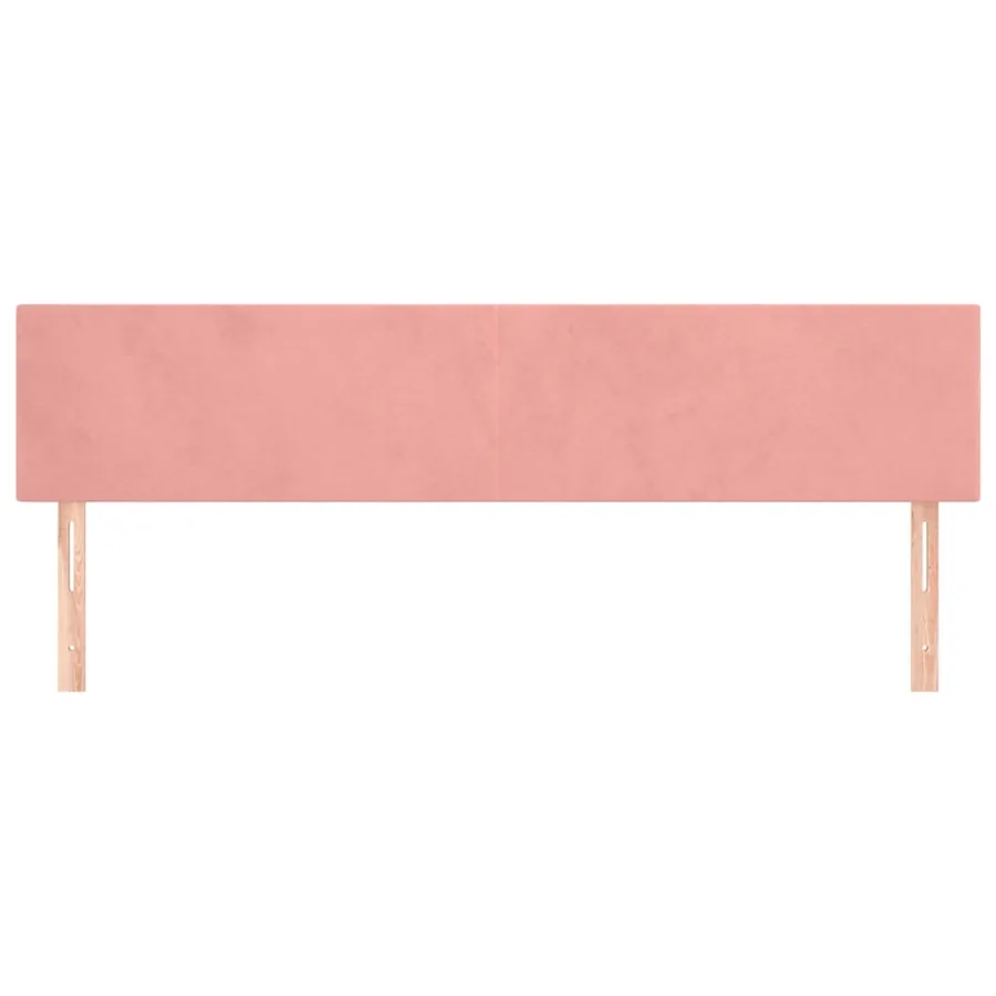 Têtes de lit Rose 200x5x78/88 cm Velours - 3