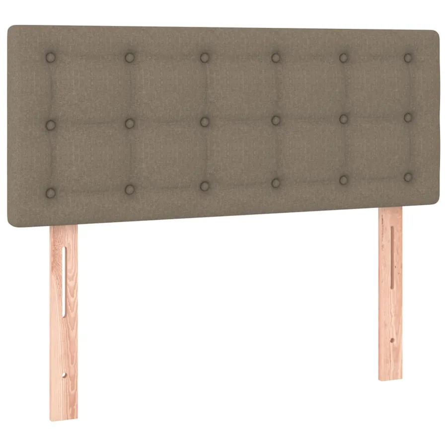 Sommier à lattes de lit avec matelas Taupe 90x200 cm Tissu - 6