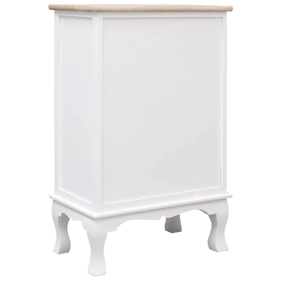 Armoire à tiroirs Blanc 50x30x80 cm Bois - 4