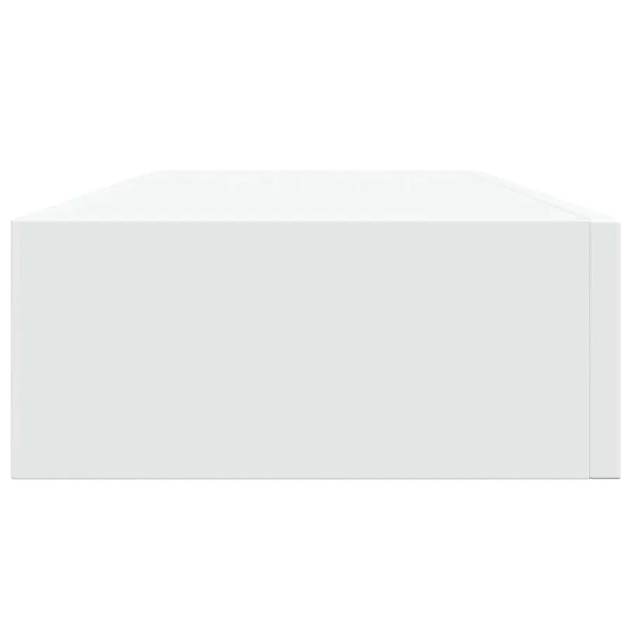 Étagères à tiroirs murales 2 pcs Blanc 60x23,5x10 cm MDF - 8