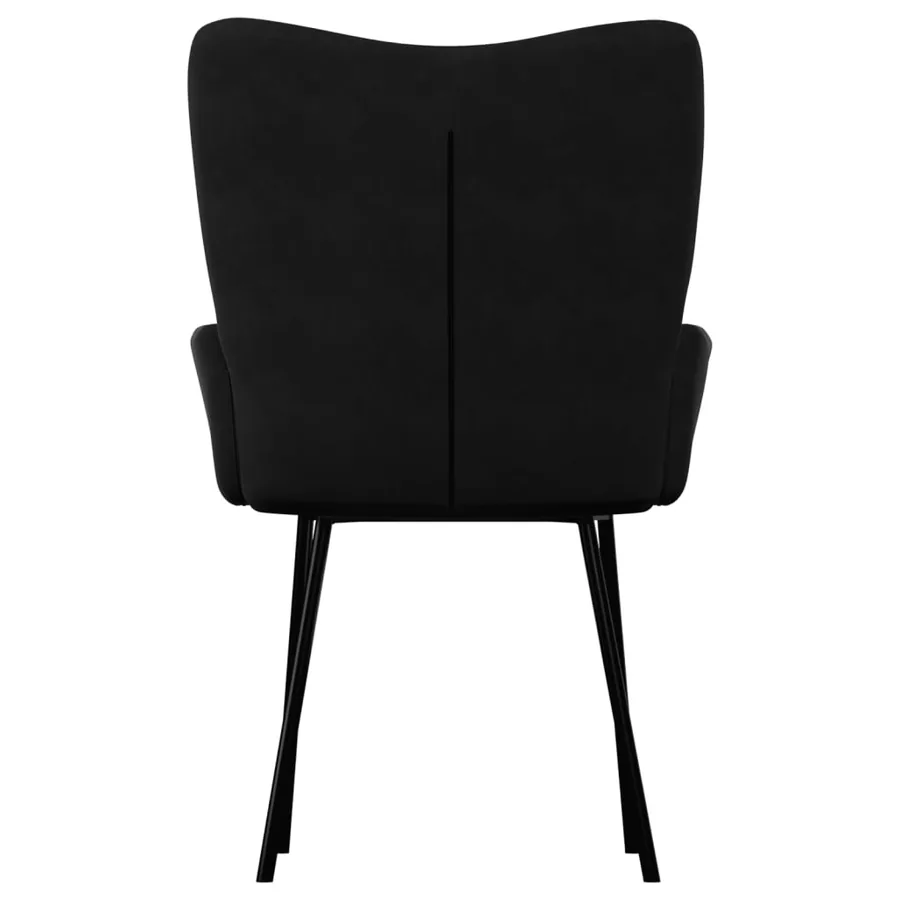Chaises à manger lot de 2 Noir Velours - 7