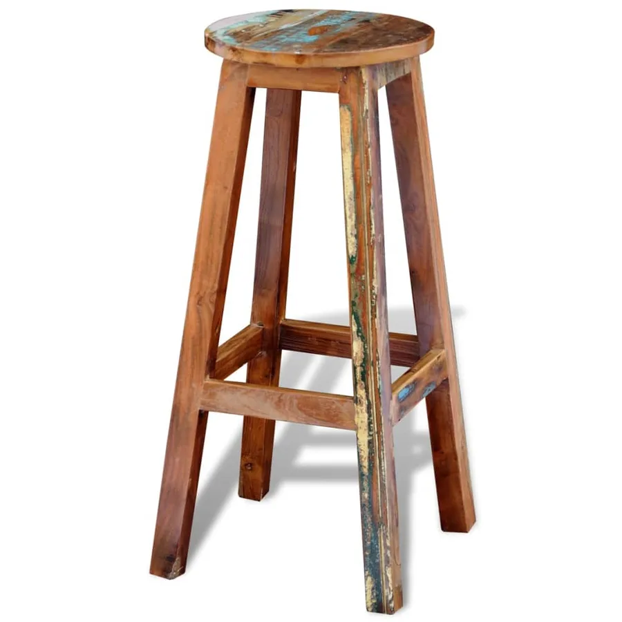 Tabouret de bar Bois de récupération massif - 2