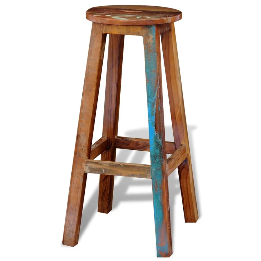 Tabouret de bar Bois de récupération massif - 5