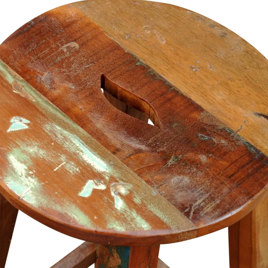 Tabouret de bar Bois de récupération massif - 7