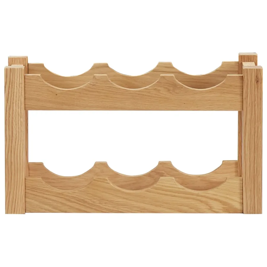 Casier à bouteilles 6 bouteilles 37x21x21 cm Bois de chêne - 2