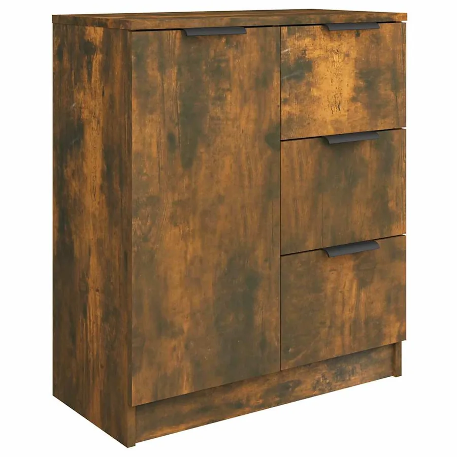 Buffet Chêne fumé 60x30x70 cm Bois d'ingénierie - 2