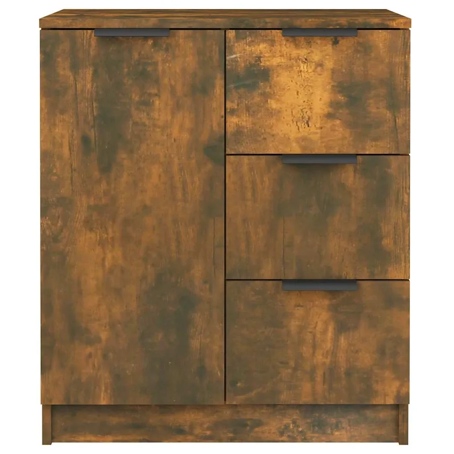 Buffet Chêne fumé 60x30x70 cm Bois d'ingénierie - 3