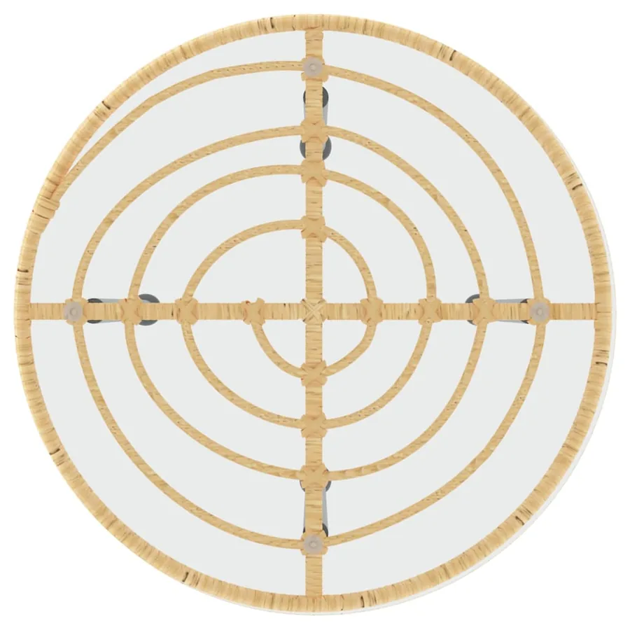Ensemble à manger de jardin 3 pcs Résine tressée - 8