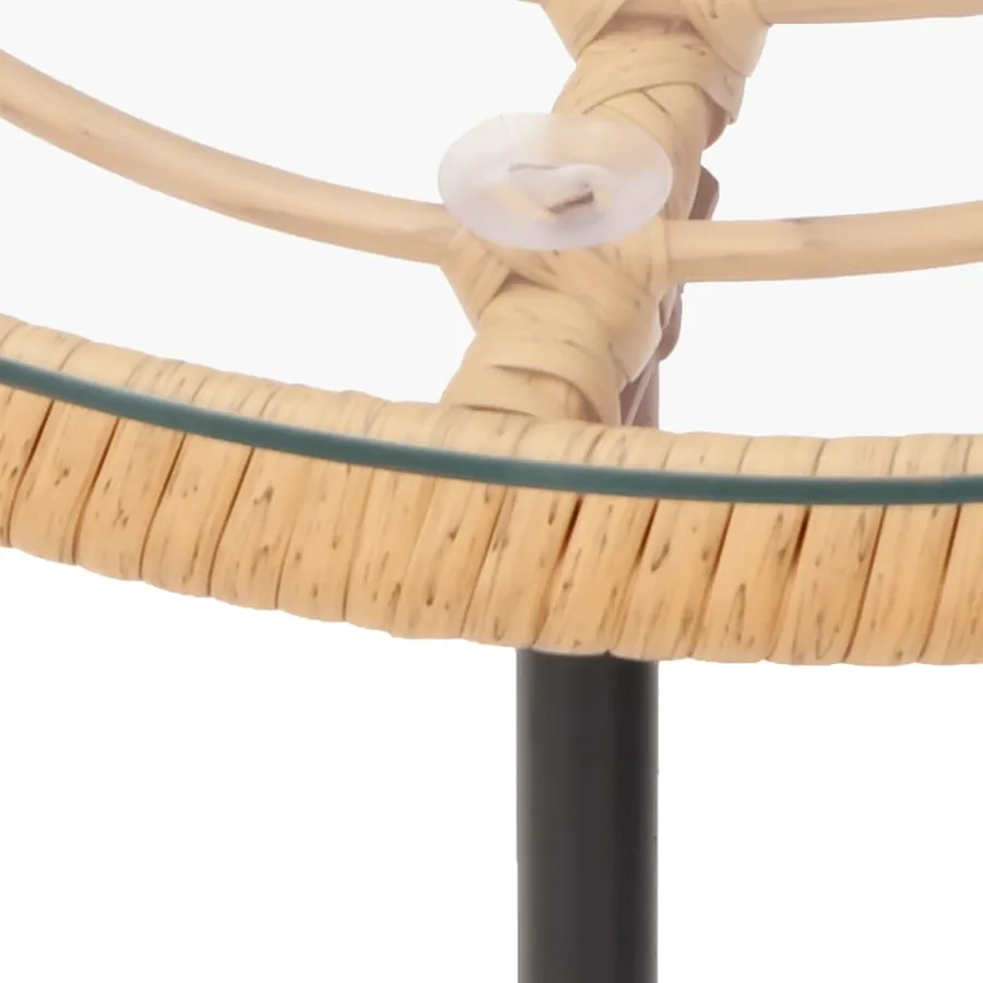 Ensemble à manger de jardin 3 pcs Résine tressée - 9