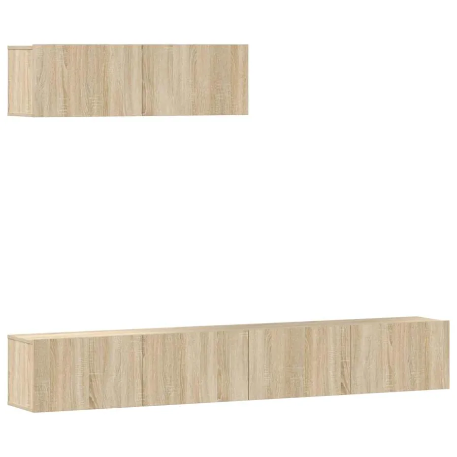 Ensemble de meubles TV 3 pcs Chêne sonoma Bois d'ingénierie - 2