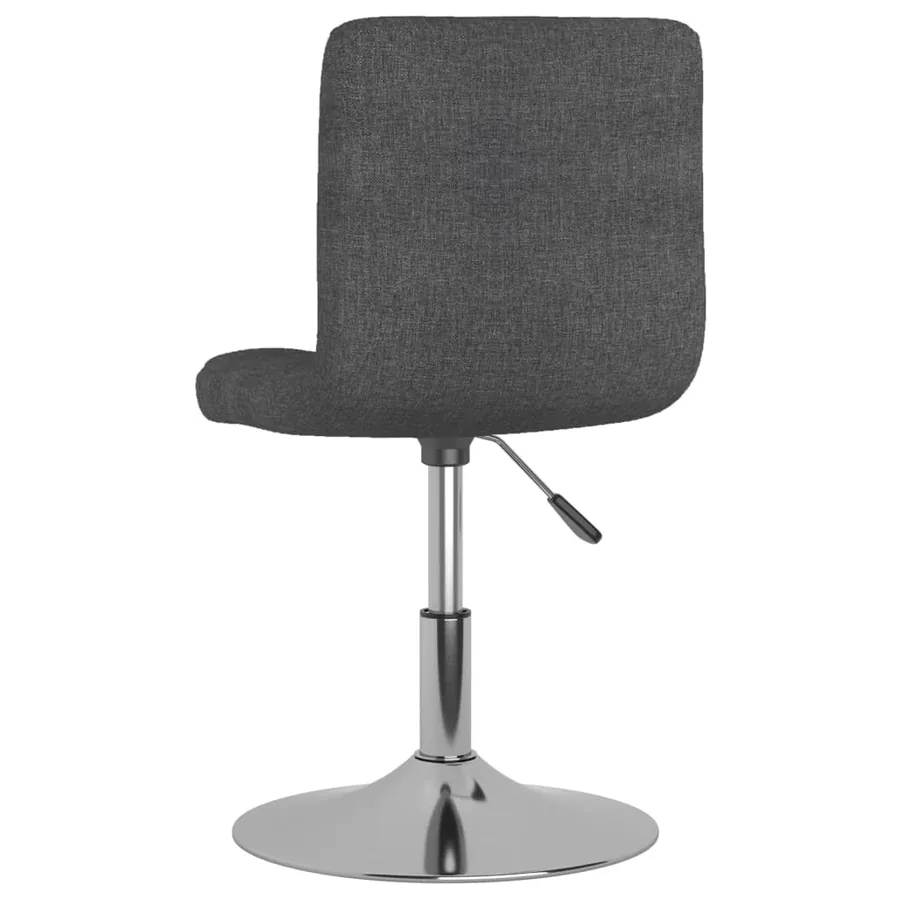 Chaise pivotante à manger Gris foncé Tissu - 5